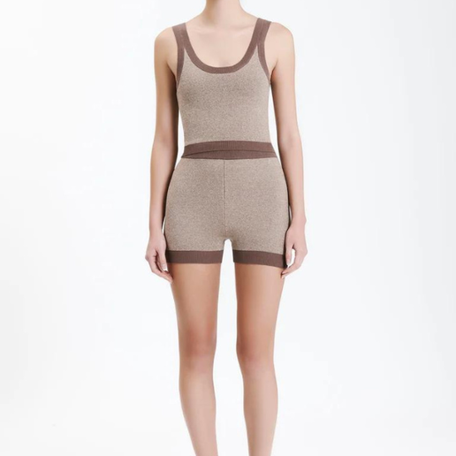 Nude lucy active knit shorts - silt