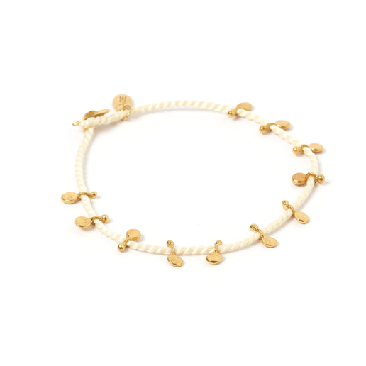 Arms of eve jai gold bracelet - white