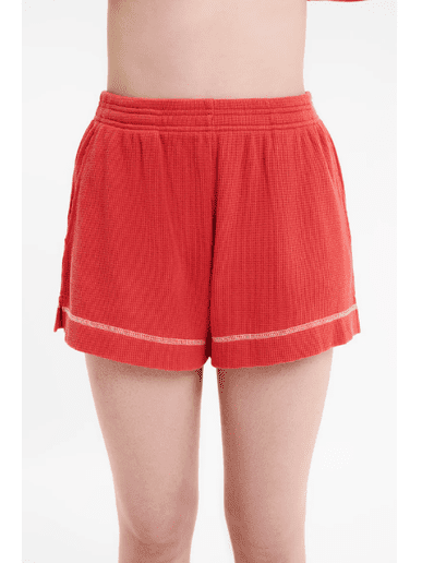 Nude lucy orion waffle short- coral